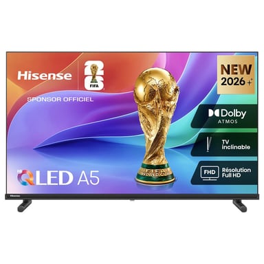 TV QLED Hisense 32A5S 32 pouces Full HD Smart TV Dolby Atmos Noir