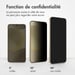 Accezz Protection d'écran en verre trempé Privacy pour Samsung Galaxy S25 Plus