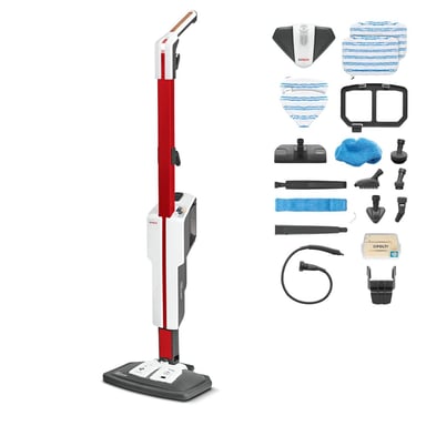 Polti Vaporetto SV650_Style Fregona a vapor 0,5 L 1500 W Negro, Rojo, Blanco