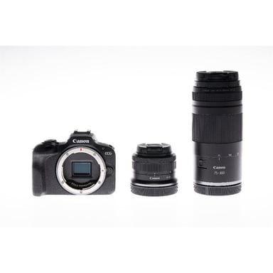 Canon EOS R100 Kit RF-S 18-45 mm et RF 75-300 mm - vue 1