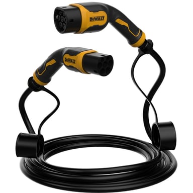 Câble de charge DEWALT Type 2 32A 5 m 22 kW TPU IP65 jaune