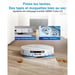 Robot aspirateur laveur ECOVACS DEEBOT T50 OMNI Gen3 Station OMNI 25 000 Pa lavage à l'eau chaude Blanc