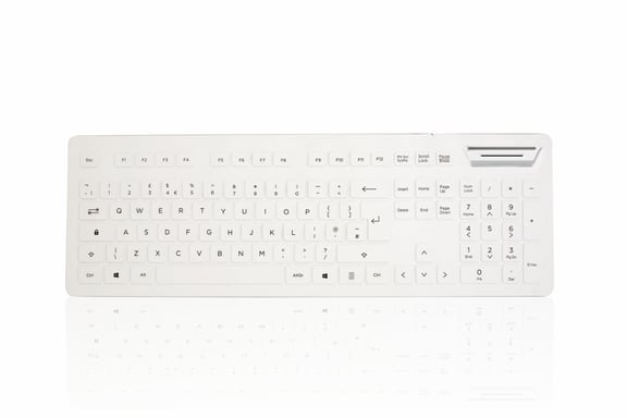Accuratus 104V2 clavier Médical USB QWERTY Anglais britannique Blanc