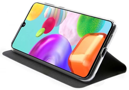 Akashi ALTFA41BLK Custodia protettiva per cellulare 15 cm (5,9'') Folio portacarte Nero Samsung Galaxy A71