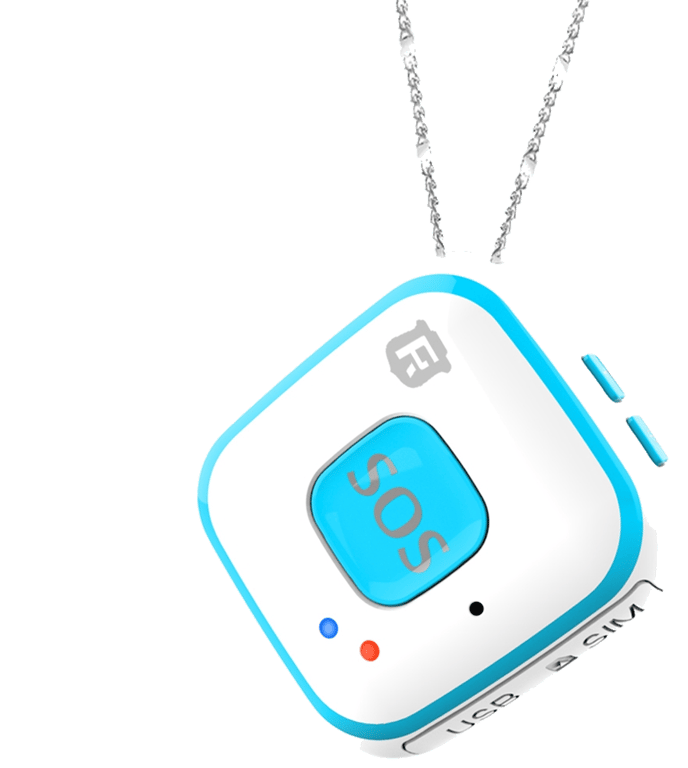 Balise GPS Miniature Tracker de Poche Enfant Micro Espion Télésecours Sos Blanc Plastique YONIS
