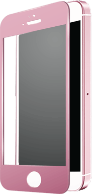 Protection d'écran en verre trempé (100% de surface couverte) pour iPhone 5/5s/SE, Or rose