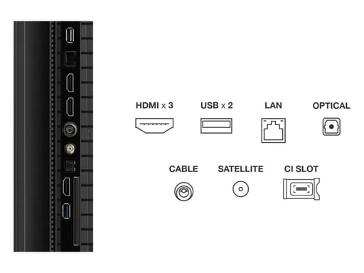 TCL T69C 75T69C TV 190,5 cm (75'') 4K Ultra HD Smart TV Wifi Noir 350 cd/m²