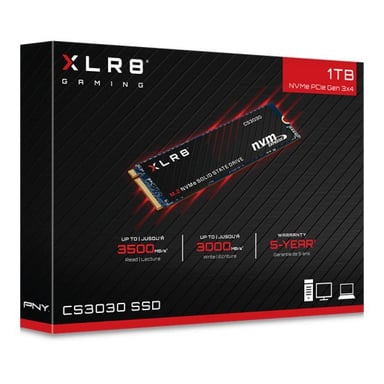 PNY XLR8 CS3030 M.2 1Tb PCI Express 3D TLC NVMe