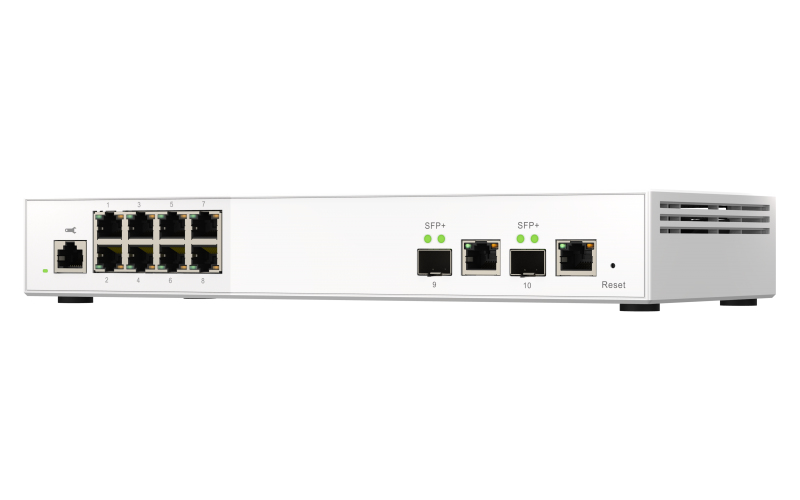 QNAP QSW M2108 2C commutateur réseau Géré L2 2.5G Ethernet 10010002500 Neuf - vue 2