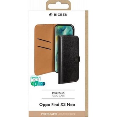 Custodia per Oppo Find X3 Neo Folio Wallet con linguetta magnetica