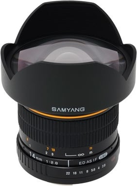 Samyang 14mm f/2.8 IF ED UMC Aspherical MILC / SLR Objetivo ultra ancho Negro
