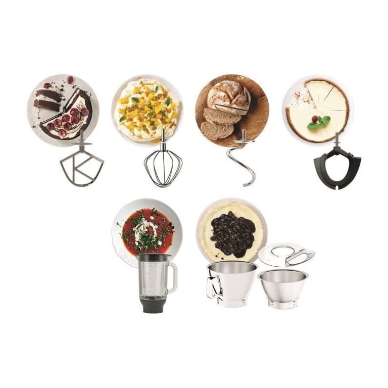 KENWOOD KVC85.124.SI Robot pâtissier Chef Baker 2 bols en inox et Balance intégrée 6kg Blender - vue 4