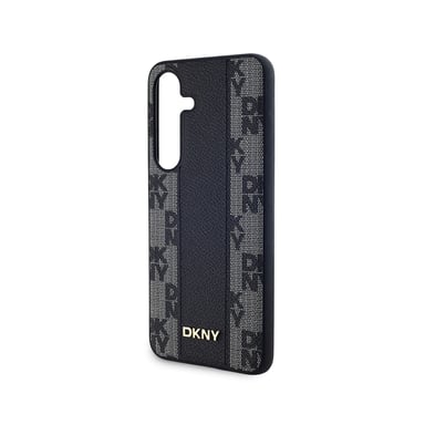 DKNY Carcasa protectora para Galaxy S24 MagSafe patrón de tablero de ajedrez Negro