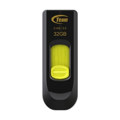 Team Group C145 lecteur USB flash 32 Go USB Type-A 3.2 Gen 1 (3.1 Gen 1) Noir, Jaune