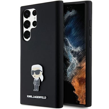 Funda Karl Lagerfeld Ikonik para Samsung Galaxy S23 Ultra, negra