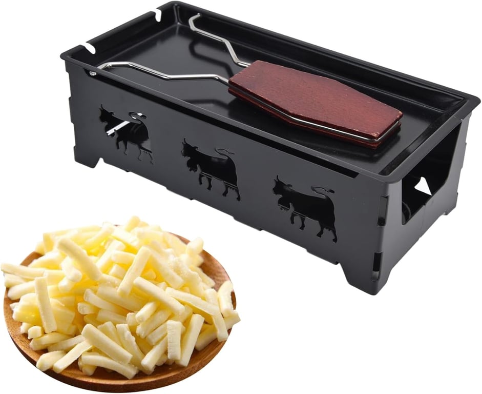 Mini Poêle à Fromage Portable Antiadhésive en Fer Neuf