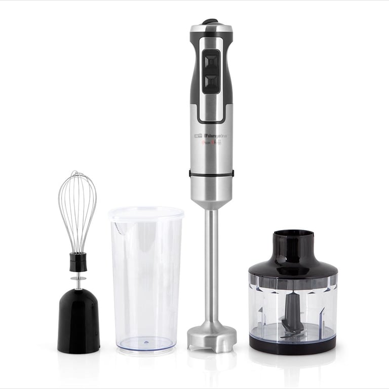 Mixeur plongeant multifonction Orbegozo BT 2760 - Puissant moteur DC 1000W - Sélecteur de vitesse a - Neuf
