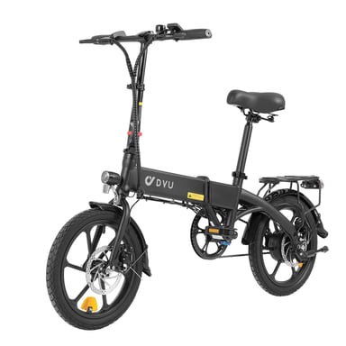 VéLo Électrique DYU A1F Pro | Vitesse Max 25 km/h | Autonomie 60 km | Moteur 250W | Batterie 36V 7.5Ah | Pneus 16 Pouces | Noir