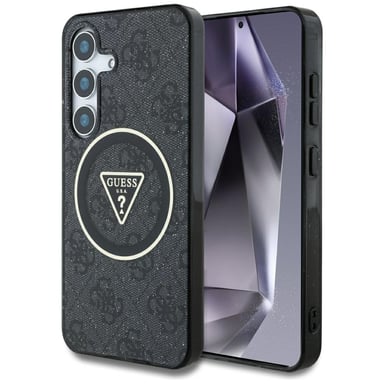 Étui Guess Triangle Buttons MagSafe pour Samsung Galaxy S25, noir
