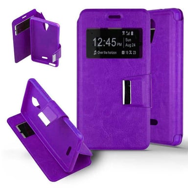 Funda compatible Folio Violeta Wiko Freddy