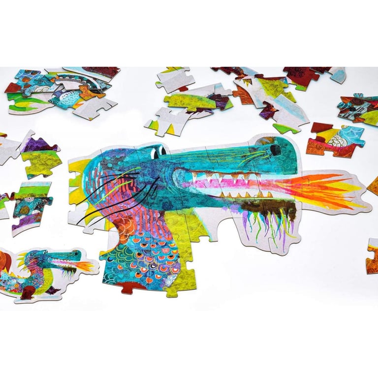 Djeco Puzzle Géant Léon le dragon 58 pièces - vue 2