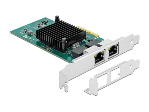 DeLOCK Scheda PCI Express  2 x Gigabit LAN (Delock - netvrksadapter - PCIe 2.0 x4)