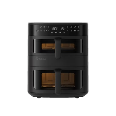 Friteuse sans huile Electrolux 800 Dual Air Fryer EAFD11B – double bac, 11 L