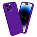 Coque pour Apple iPhone 14 PRO en FLUID VIOLET FONCÉ Housse de protection Étui en silicone TPU flexible
