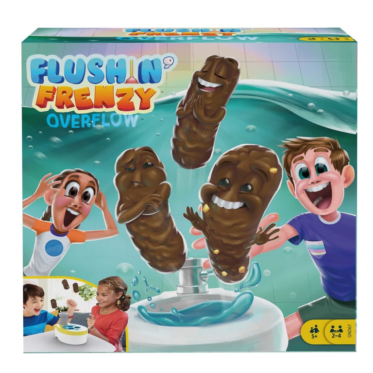 Jeu De Plateau Mattel Games Flushin' Frenzy Trop Plein Pour Enfant Mixte 2 Joueurs Ou Plus - vue 2