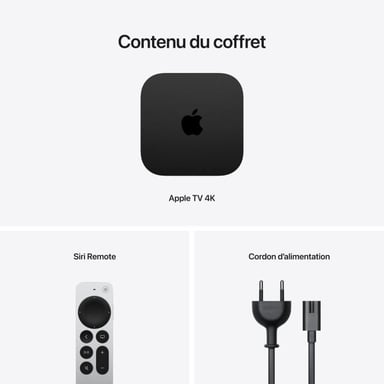 APPLE TV 4K - 128 Go (3e génération)
