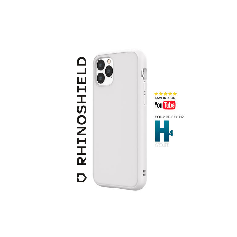 Funda RHINOSHIELD compatible con [iPhone 14 Pro Max] SolidSuit - Funda fina con tecnología de absorción de impactos y acabado mate de primera calidad - Blanco clásico