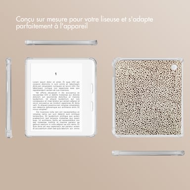 imoshion Coque Design Clear pour Kobo Libra Colour - Desert Dots