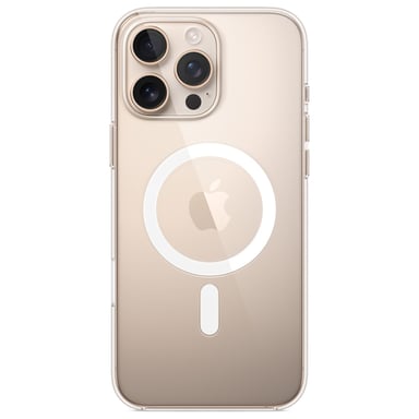 Custodia Apple ClearCase MagSafe per iPhone 16 Pro Max - Trasparente, resistente ai graffi e ricaricabile senza fili