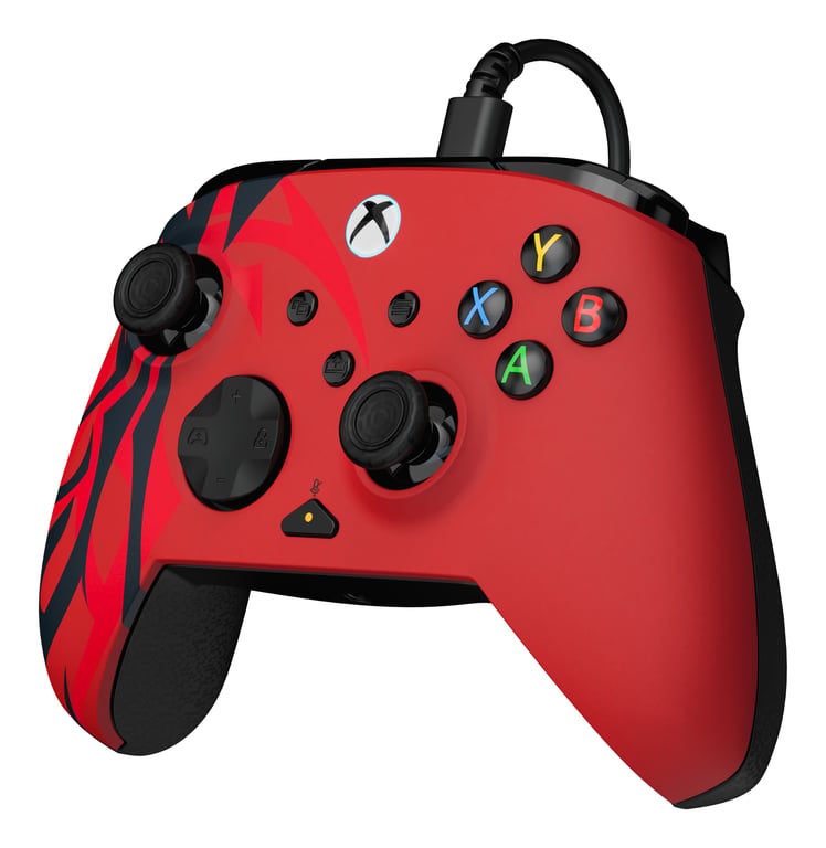 Turtle Beach Rematch Advanced Spirit Red Manette de jeu filaire - Licence Xbox Series XS, Xbox One et PC avec Boutons Programmables, Gâchettes, commandes audio et câble de 2.5 m - Neuf