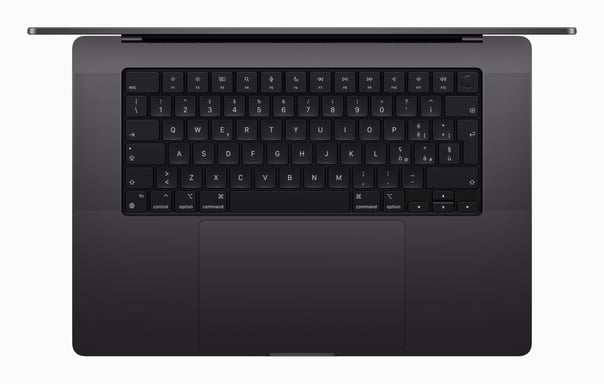 MacBook Pro M3 Pro (2023) 16.2', 512 Go 18 Go Apple GPU 18, Noir sidéral - AZERTY
