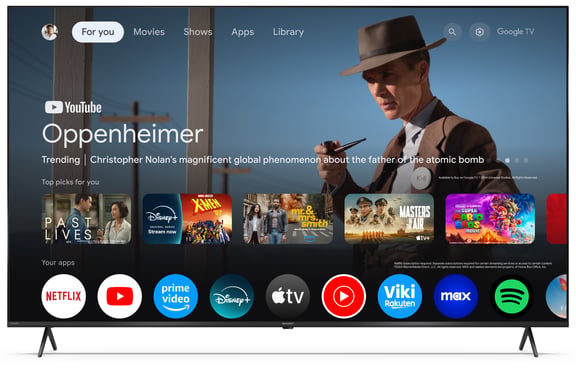 Sharp 65HP5265E 65" LED Quantum Dot 4K UHD Google TV Google TV Dolby Vision Atmo - vue 2