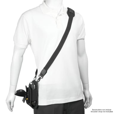 Fondina per terminale d'ingresso pistola con cintura - 95x180x55 - Nero MOBILIS