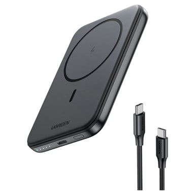 Ugreen 25207 batería externa 5000 mAh Cargador inalámbrico Negro