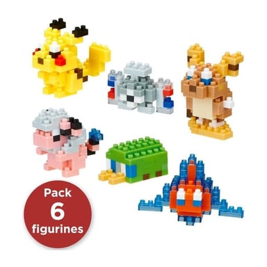 Bandai C de 6 figurines en briques - NANOBLOCK - Pack Pokémon type Électrique - Neuf - vue 5