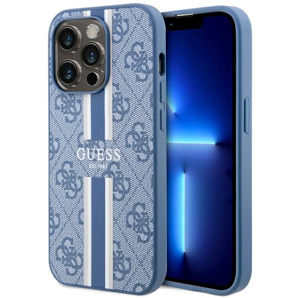 Guess Coque telephone - bumper telephone GUHMP14LP4RPSK Coque rigide pour iPhone 14 Pro 61 à rayures imprimées 4G - vue 3