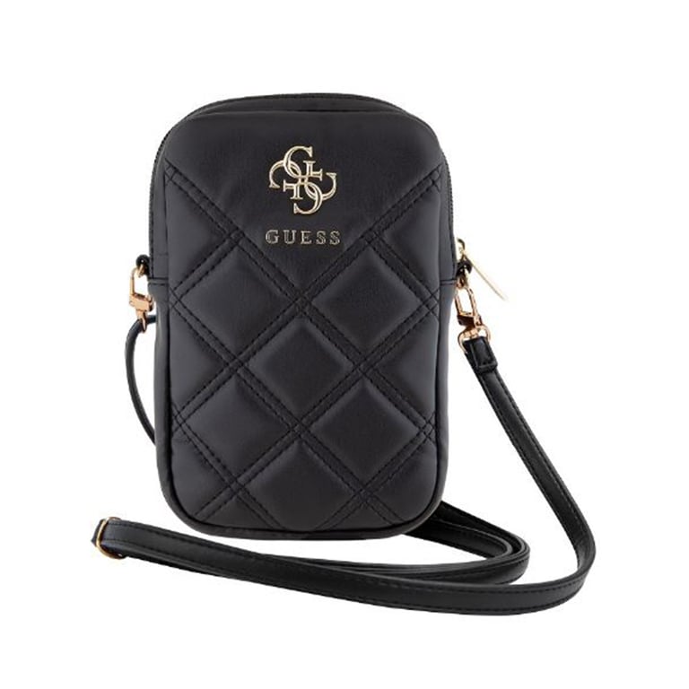 Pochette Universelle pour Téléphone Matelassée avec Bandoulière et Logo 4G Guess - vue 6