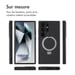 Accezz Coque Ring Stand avec MagSafe pour Samsung Galaxy S24 Ultra - Noir