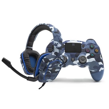 Xtreme 90432 mando y volante Azul Bluetooth Gamepad Analógico/Digital PlayStation 4