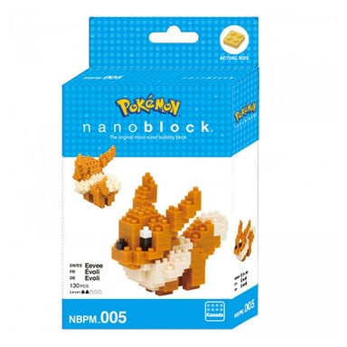 Nanoblock Pokémon Evoli - Kit de construcción de 130 piezas