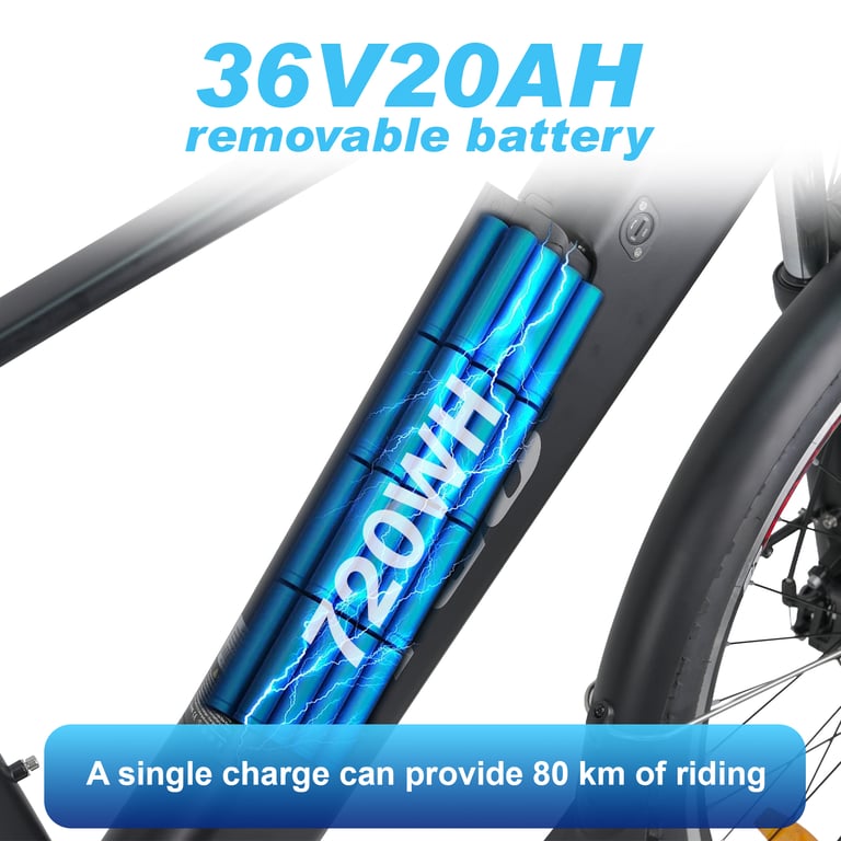 Vélo Électrique TTGO M300 – Moteur 250W, Batterie 36V 20Ah, 27.5 pouces - vue 3