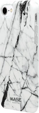 Guscio in silicone effetto marmo per Apple iPhone 6/6s/7/8/SE 2020, Bianco