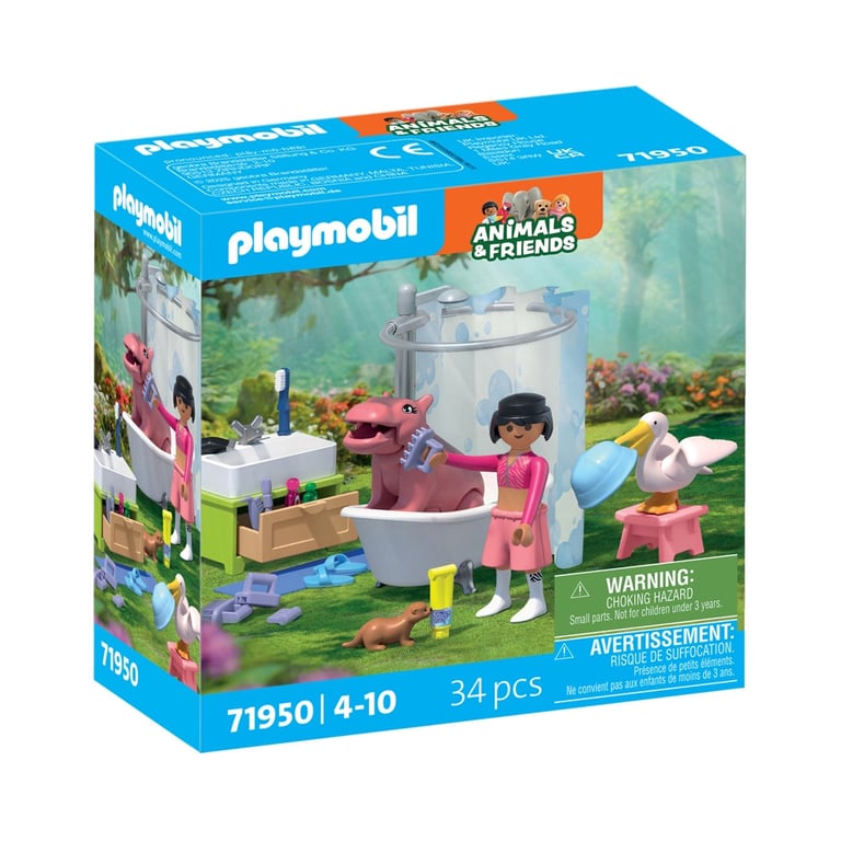 Playmobil Animaux et amis 71950 'heure du bain des animaux - vue 3