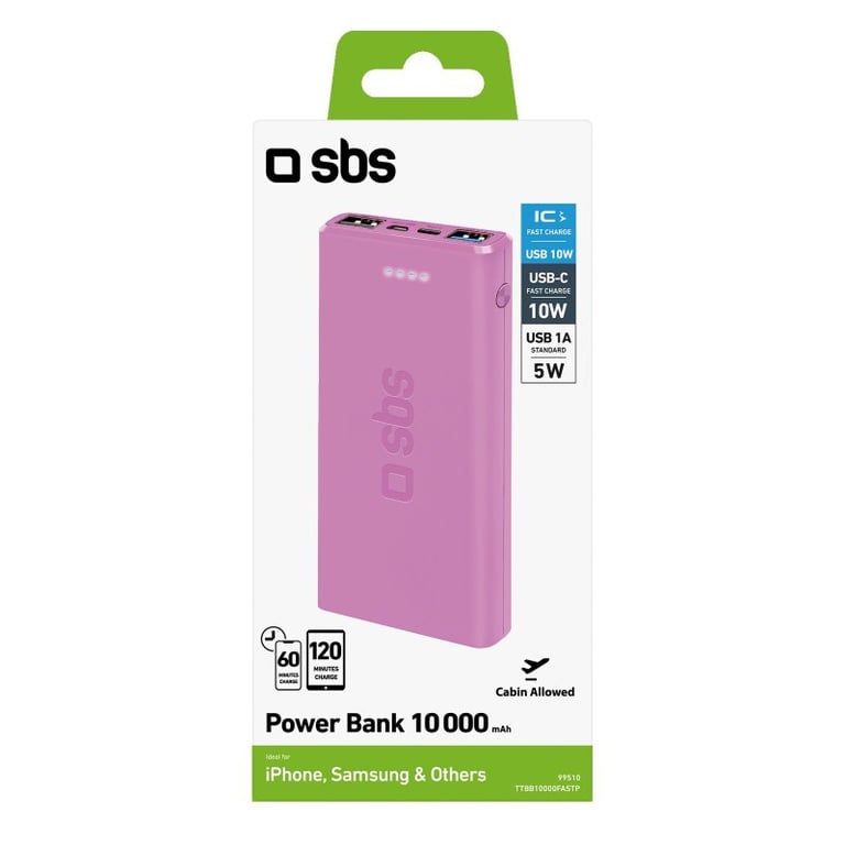 SBS TTBB10000FASTR banque d'alimentation électrique Lithium Polymère LiPo 10000 mAh Neuf - vue 4