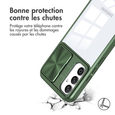 imoshion Coque arrière Camslider pour Samsung Galaxy A34 (5G) - Vert foncé