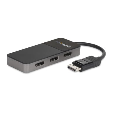 StarTech.com Répartiteur DisplayPort 1.4 à 3 ports, Adaptateur Multi-Moniteur DisplayPort vers 3x DP, Hub MST Triple pour Ordinateur 4K, Alimentation par Bus USB - Windows Uniquement